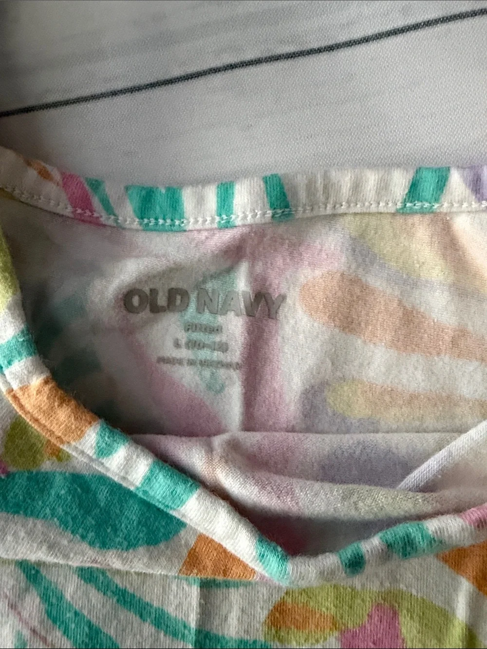 Girls' Multicolor Stripe & Pastel Print Tank Tops - Pack of 2